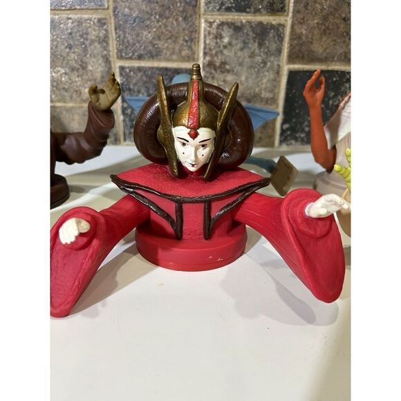 Vintage Star Wars Phantom Menace Cup Toppers 1999 KFC Taco Bell Pizza Hut LOT OF - Picture 2 of 9